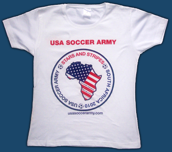 Mens USA Soccer Army T-Shirt Large Example